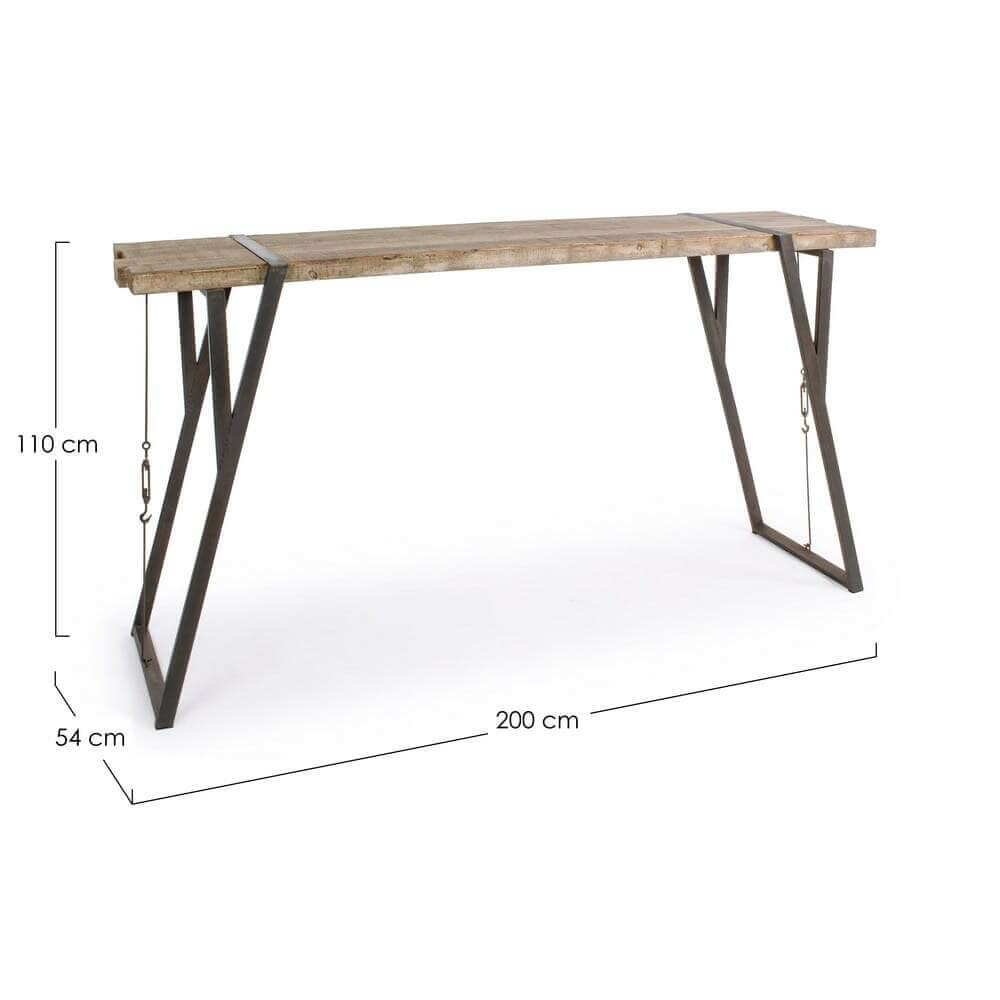 Tavolo bar in legno 200×54 – WYATT