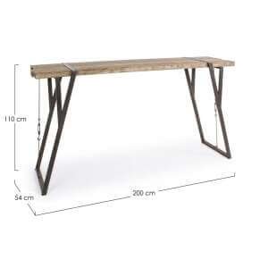 Tavolo bar in legno 200×54 – WYATT