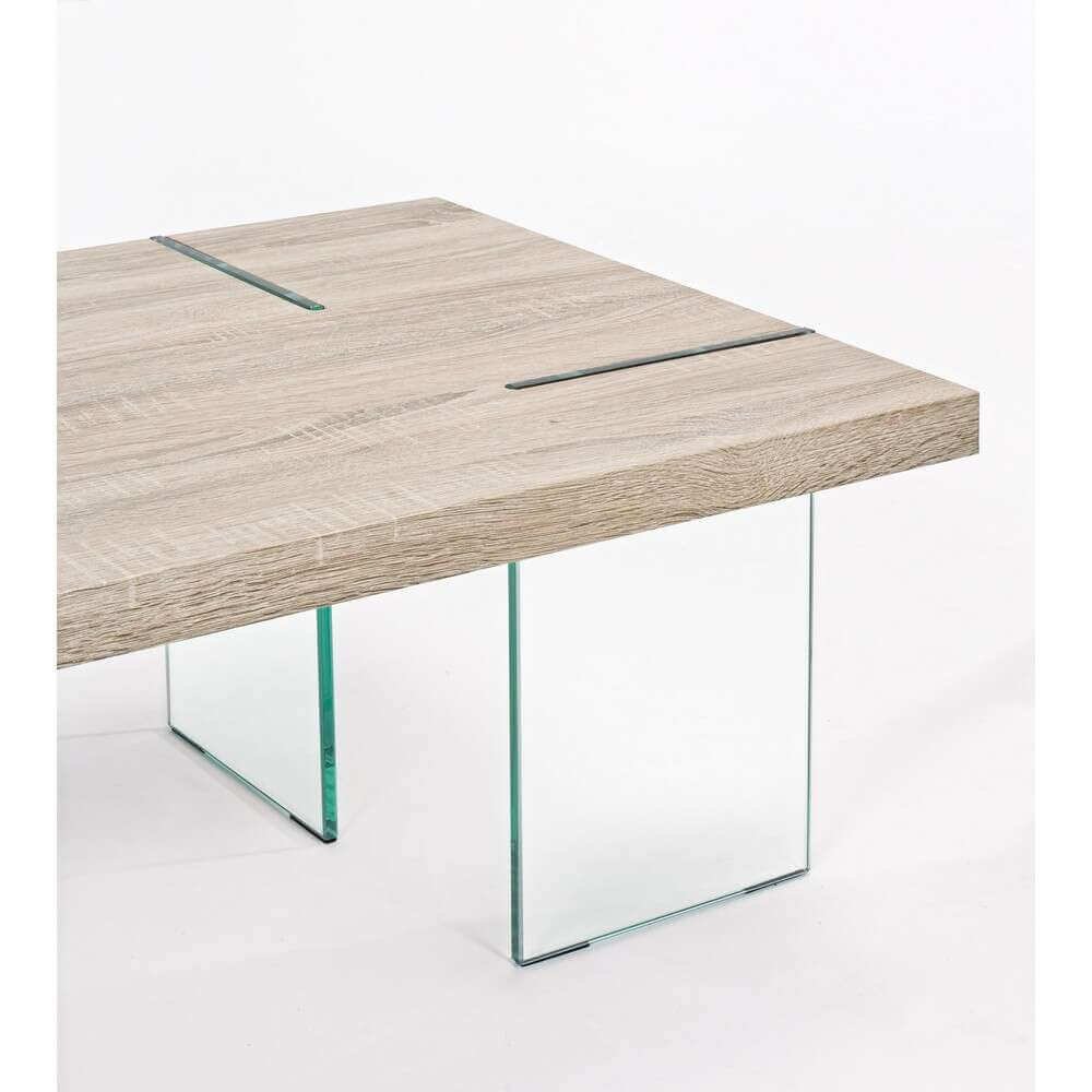 Tavolino rettangolare gambe in vetro 120X60 – TRANQUILITY