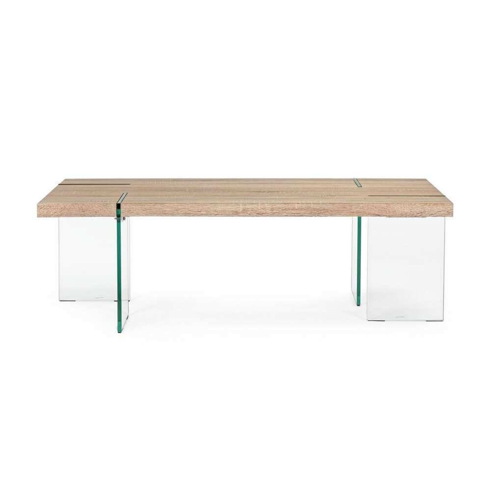 Tavolino rettangolare gambe in vetro 120X60 – TRANQUILITY