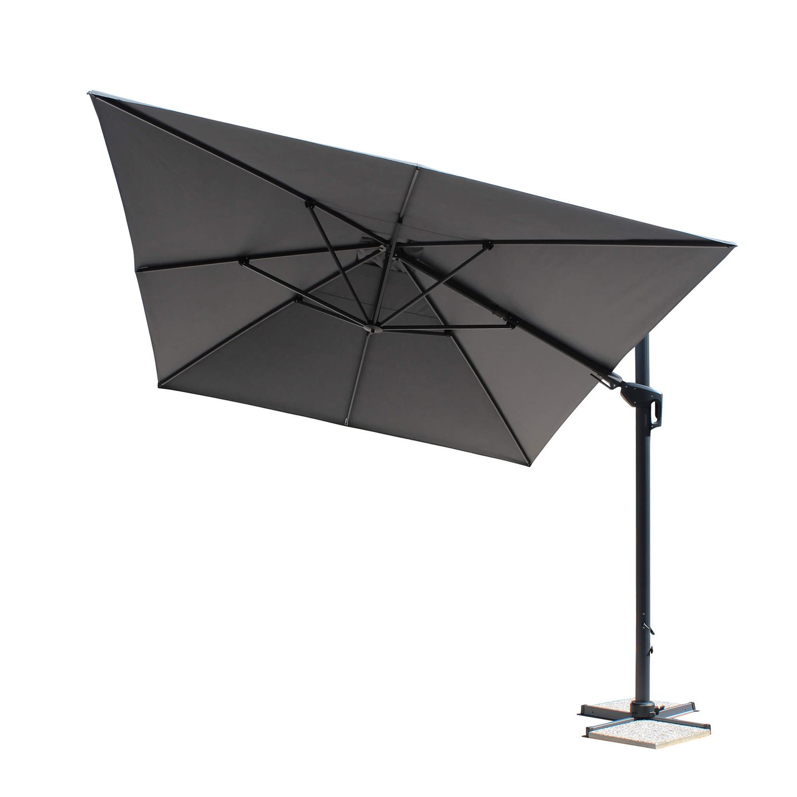 OM807312_2 Ombrellone decentrato 3×4 con sollevamento assistito – NIO