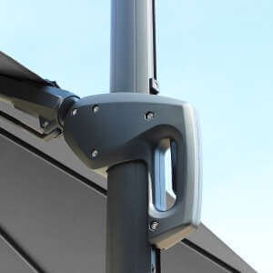 OM807312_5 Ombrellone decentrato 3×4 con sollevamento assistito – NIO