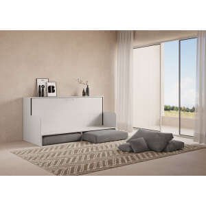 Letto a scomparsa singolo orizzontale con divano – KANDO