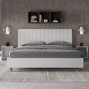 Letto Matrimoniale King size rivestito in Similpelle – AGUEDA