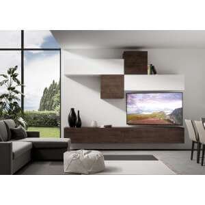 Composizione parete soggiorno A111 L.308 P.39,2 – ISOKA