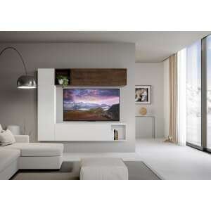 Composizione parete soggiorno A114 L.214 H.173,6 P.39,2 – ISOKA