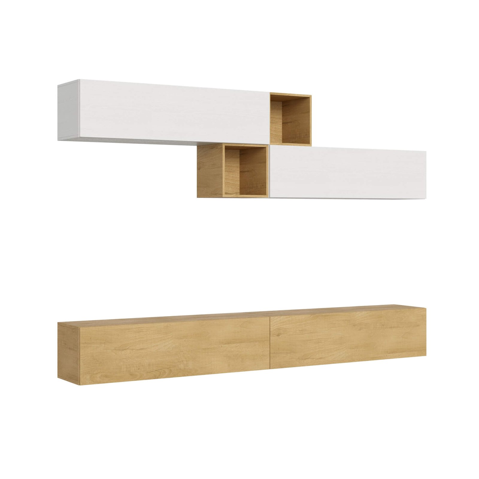 Composizione parete soggiorno A110 L.308 P.39,2 – ISOKA