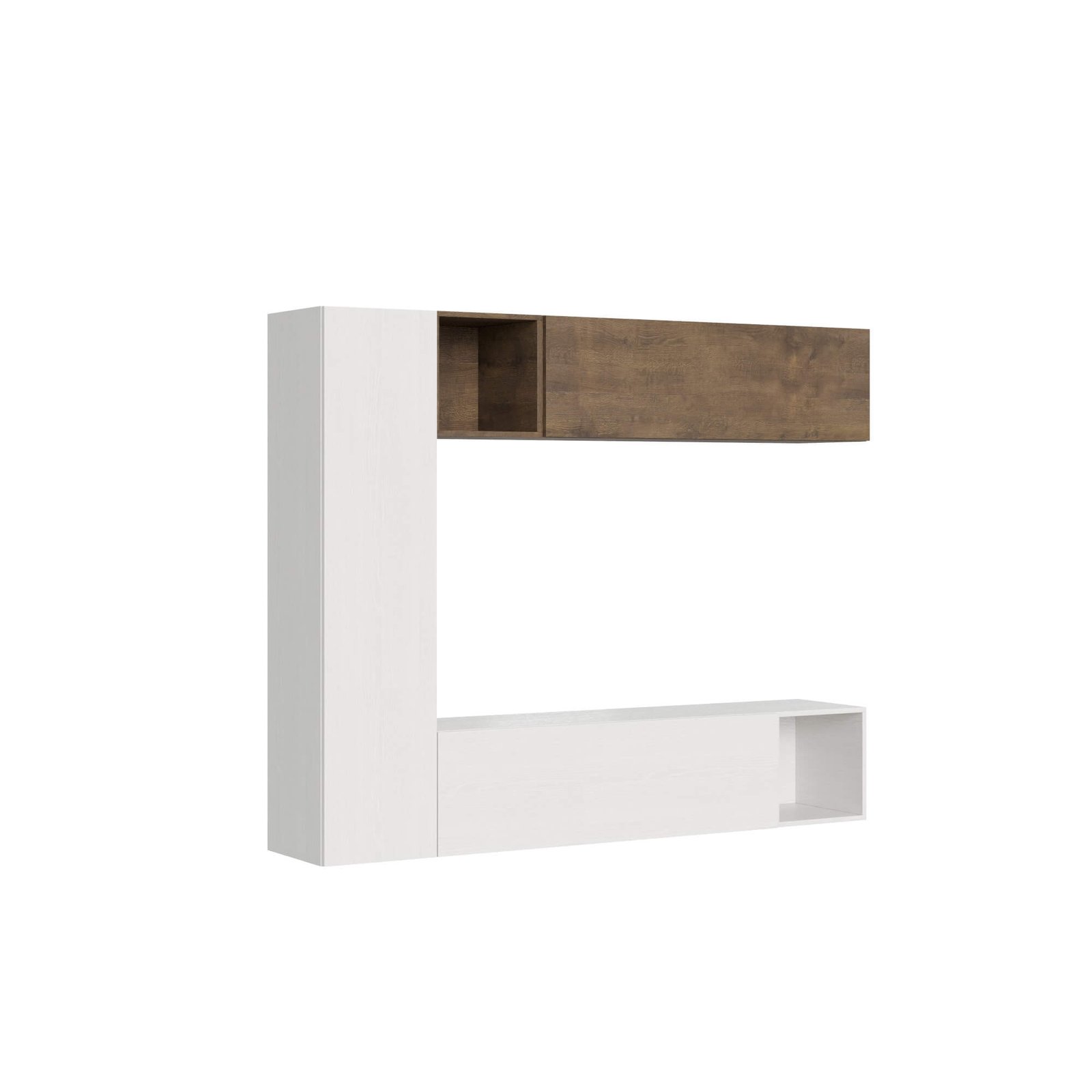 Composizione parete soggiorno A114 L.214 H.173,6 P.39,2 – ISOKA