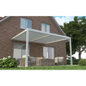 Pergola Bioclimatica addossata in alluminio – TONY