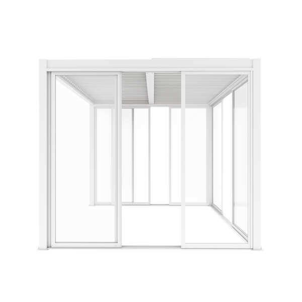 Laterale scorrevole per pergola bioclimatica con vetro – TONY