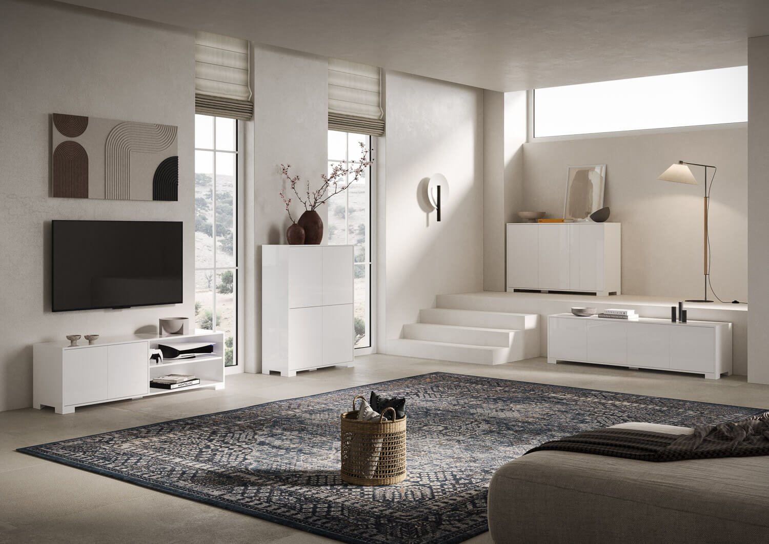 Madia 3 ante 130x40x83 cm – LUMINA