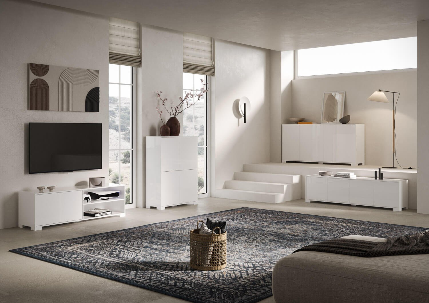 Madia 3 ante 130x40x83 cm – LUMINA