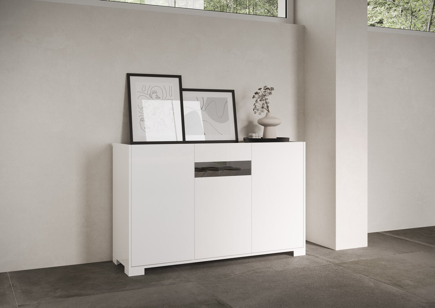 Madia 3 ante 130x40x81 cm – RIFLESSO