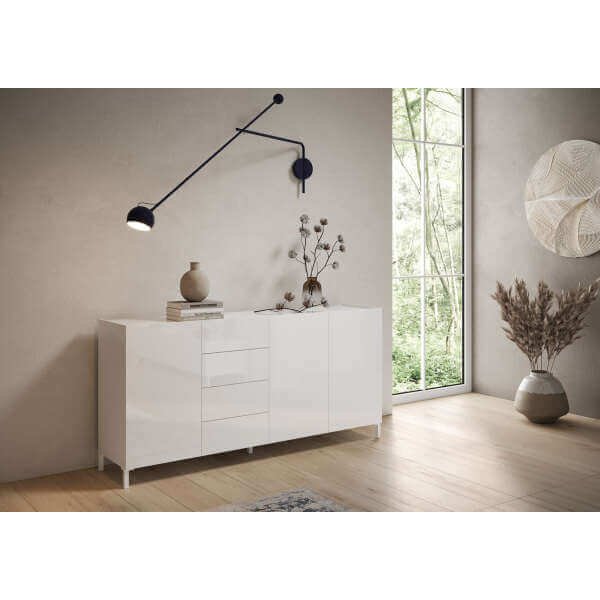 Madia 3 ante 4 cassetti 174x40x84 cm – SOLARIA