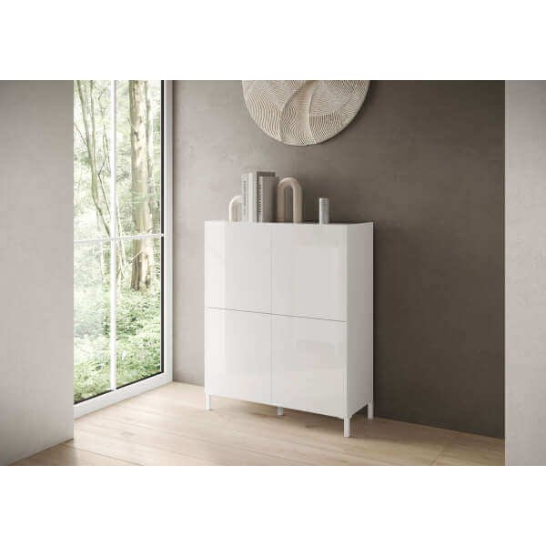 Credenza alta 4 ante 90x35x110 cm – SOLARIA