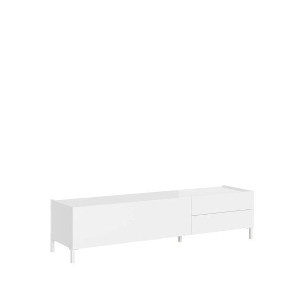 Porta TV 1 ribalta 2 cassetti 160x42x40 cm – SOLARIA