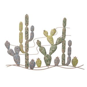 Decorazione parete ferro cactus cm 90X2,5X64 - PICASSY MODERN
