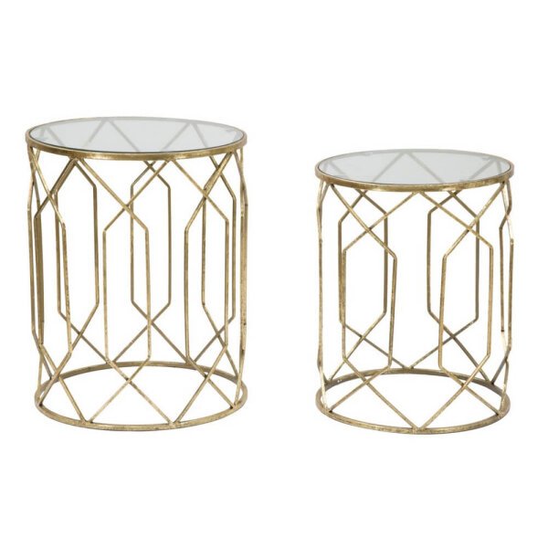 Set Tavolini Tris cm diam 32X71 - 28X65 - 23X61 - TUNISI TRIS