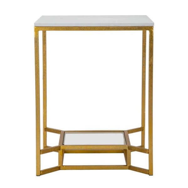 Tavolinetto Doppio Marmo cm 47X47X60 – DOUBLE MARBLE