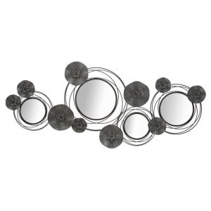 Decorazione parete specchio dark round cm 117X5,5X49 - DARK ROUND