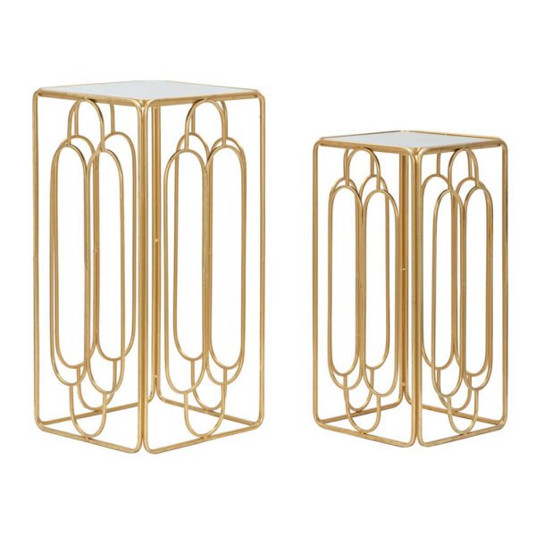 Tavolino Coppia Quadrato cm 34X34X70 - 29X29X60 - ARTYOPPIA QUADRATO