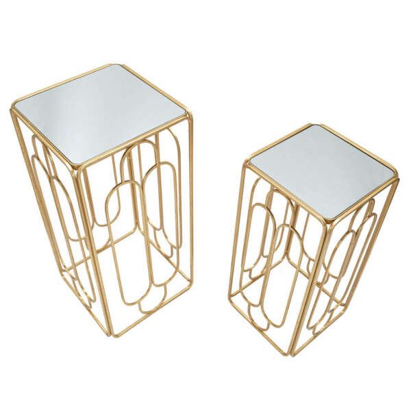 Tavolino Coppia Quadrato cm 34X34X70 – 29X29X60 – ARTYOPPIA QUADRATO