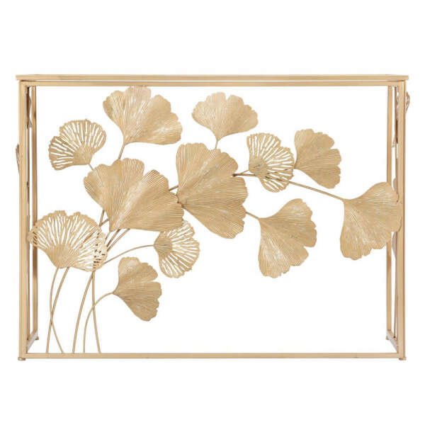 Console in Ferro con Foglie cm 108X36,5X80 – LEAF
