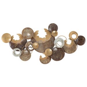 Decorazione parete ferro cerchio cm 135X7X69 - CIRCLE