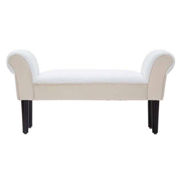 Panchetta Velluto Crema cm 102X31X51 – VELVETREMA