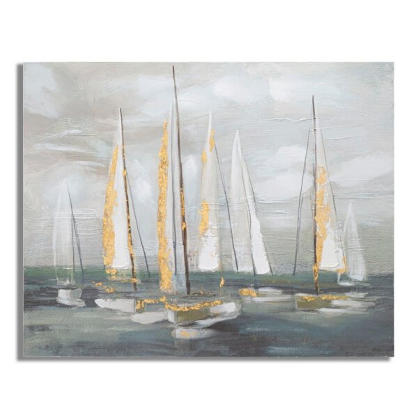 Dipinto su tela gold boat cm 100X2,8X80 - GOLDOAT