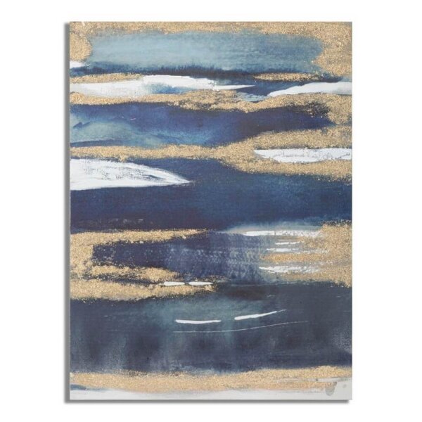 Dipinto su tela dark blue cm 60X2,7X80 - DARKLUE