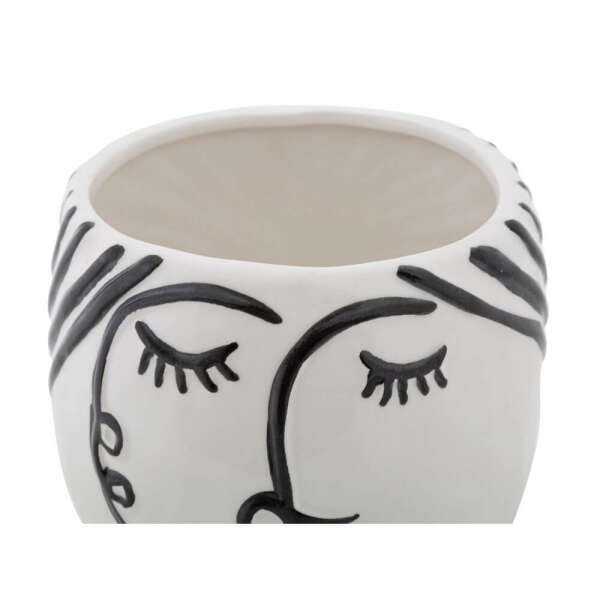 Vaso Volto con Motivo cm Ø 14X18,2 – POT FACE