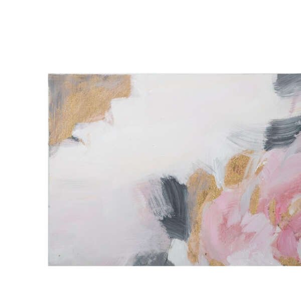 Dipinto su tela fiore crema cm 80X3,7X100 – PINK FLOWY