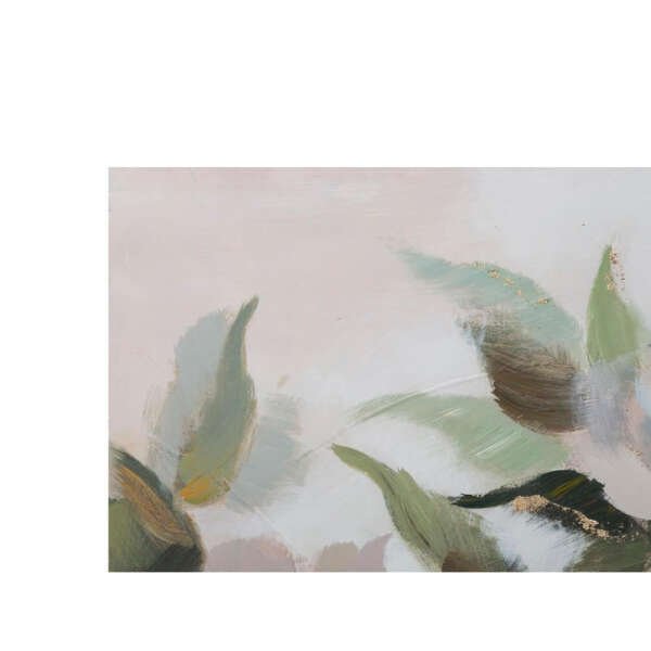 Dipinto su tela fiore bianco e oro cm 80X3,7X100 – FLOWER&LEAF