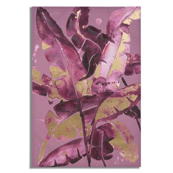 Stampa Dipinta Montagna Marrone cm 80X3X120 - DARK LEAVES