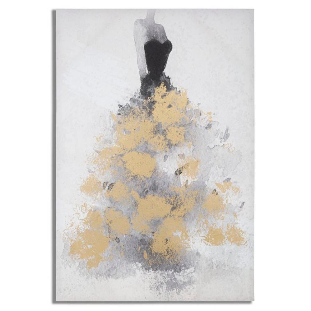 Stampa Dipinta Montagna cm 80X3X120 – GOLD DANCER