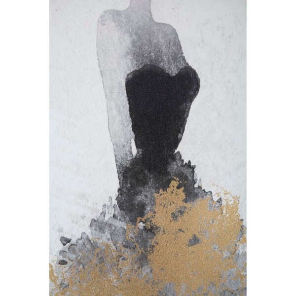 Alternative view of Stampa Dipinta Montagna cm 80X3X120 - GOLD DANCER