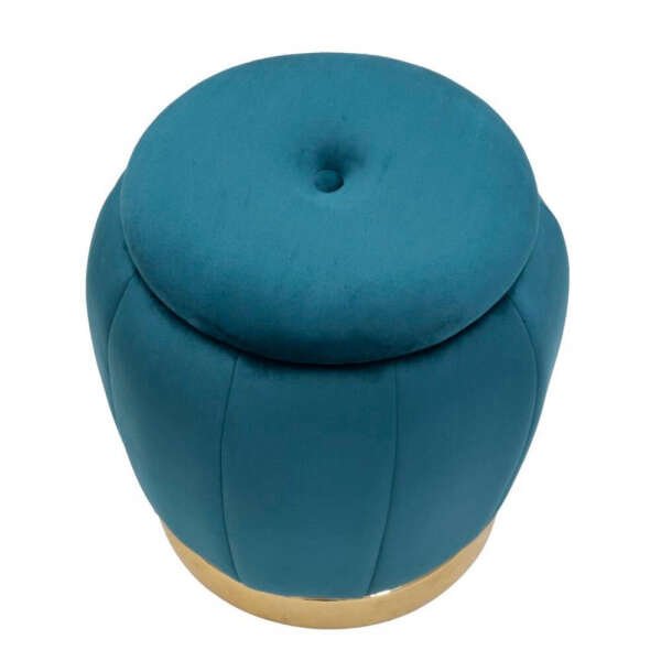 Puff Contenitore Ottanio Dorato cm diam 43X43 – PARIS