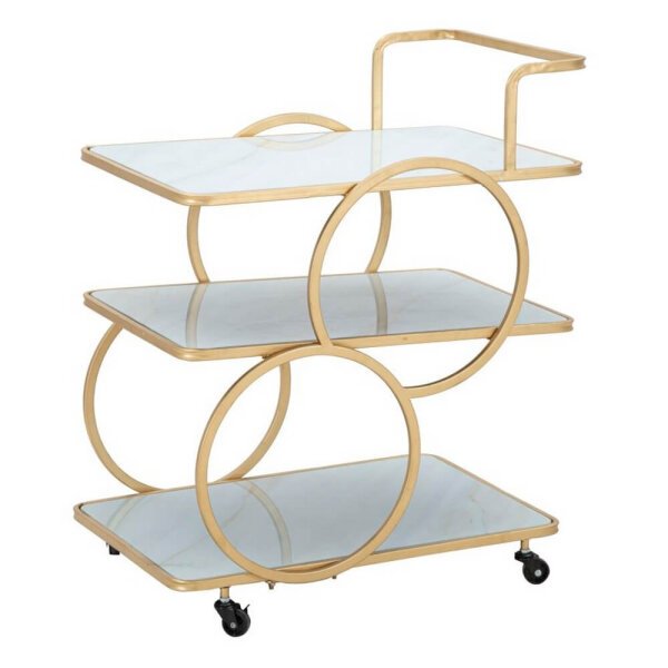 Carrello Marmo e Vetro cm 64X46X79 – MARBLE GLASS