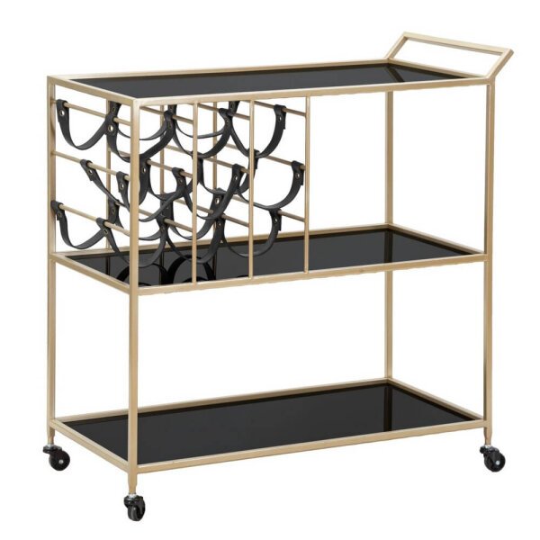 Carrello Nero con Corda cm 79X39,5X82 – BLACK STRING