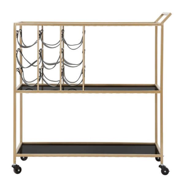 Carrello Nero con Corda cm 79X39,5X82 – BLACK STRING