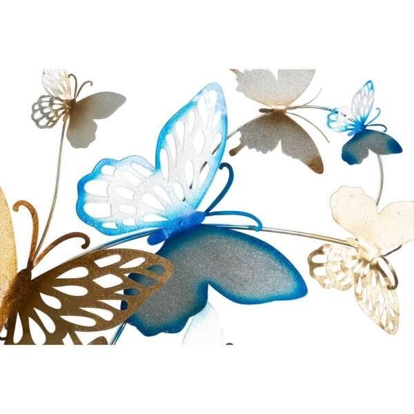 Decorazione Parete Muro Farfalle Oro cm 132X3,5X95,5 – BUTTERFLIES ORO/CELESTE