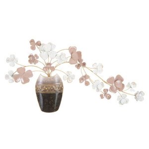 Decorazione Parete Ferro Foglia cm 91,4X6,4X57 - VASE NEW