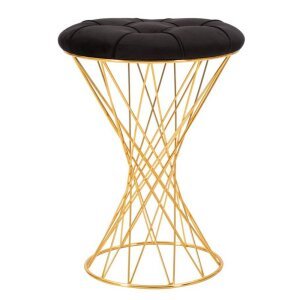 Puff Torre Nero cm diam 41X50 - TOWER NERO