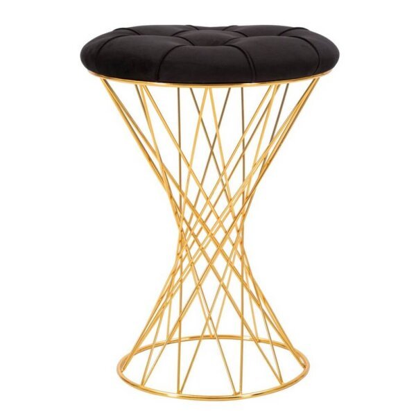 Puff Torre Nero cm diam 41X50 - TOWER NERO