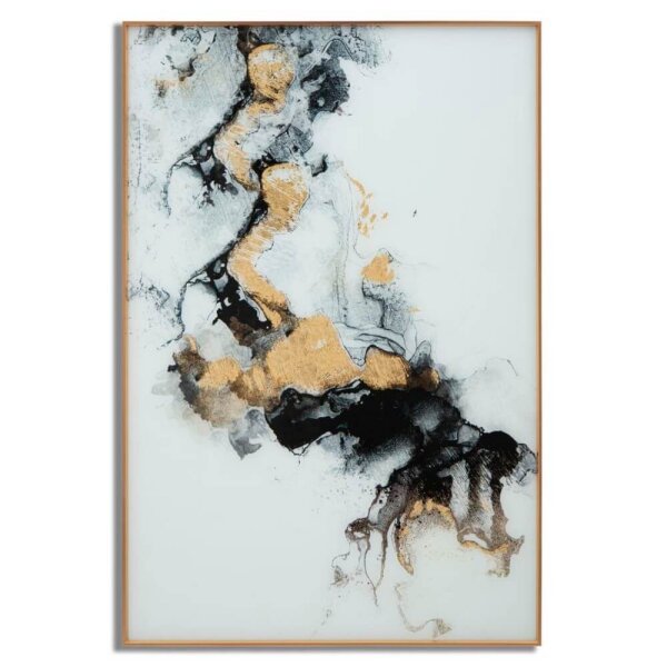 Decorazione Parete Vetro Cornice Solare cm 80X3,5X120 - GHOST