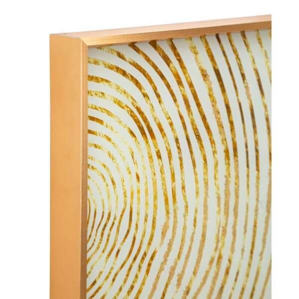 Decorazione Parete Ferro Fiori Oro cm 50X5X50 – WOODY