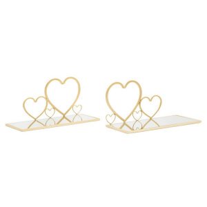 Comodino Mensola Motivo Cuore Coppia cm 41,5X18X21 – HEARTSOPPIA