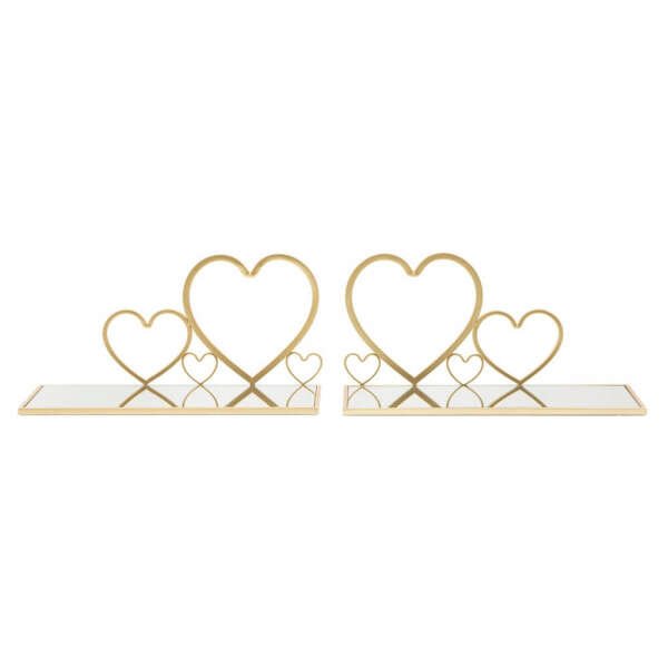 Comodino Mensola Motivo Cuore Coppia cm 41,5X18X21 – HEARTSOPPIA