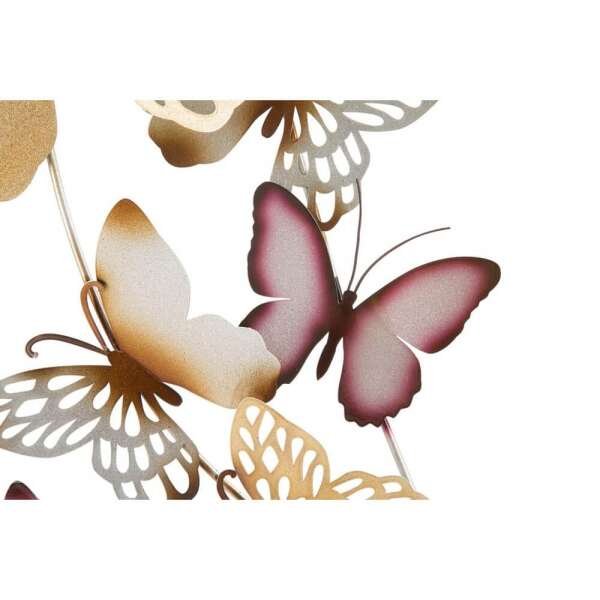 Decorazione Parete Muro Farfalle Orocm 59,5X4X111,5 – BUTTERFLIES ORO/BORDEAUX